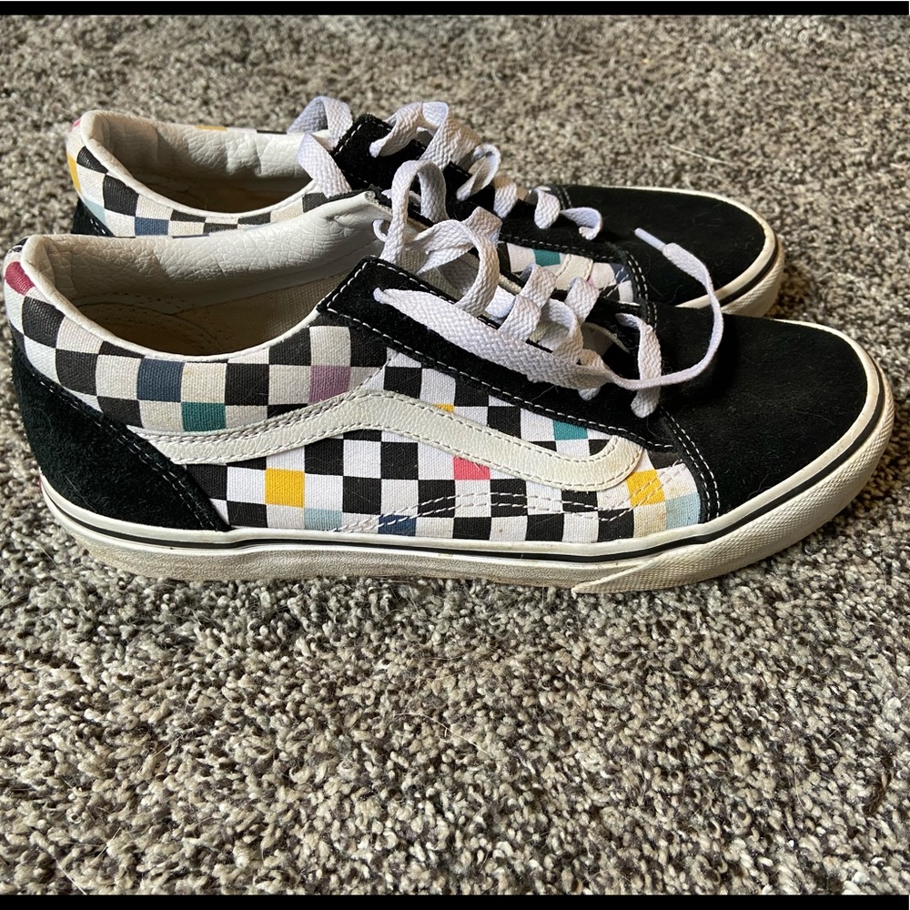 Color Checkered Vans